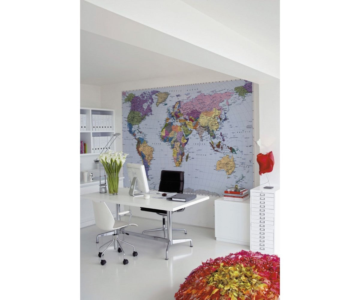 World Map 4-050 Wall Mural