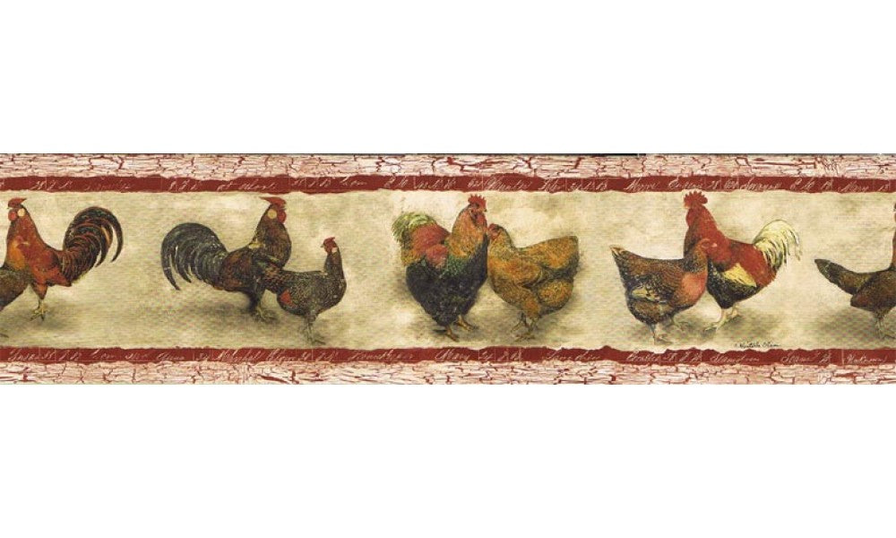 Roosters SP76453 Wallpaper Border