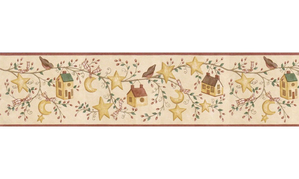 Birds House ACS59010B Wallpaper Border