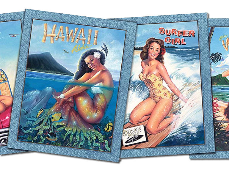 Surfer Girl Girl PB58013DB Wallpaper Border