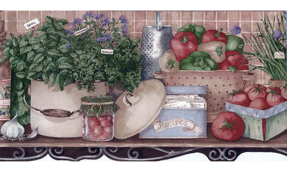 Vintage Vegetable Wallpaper