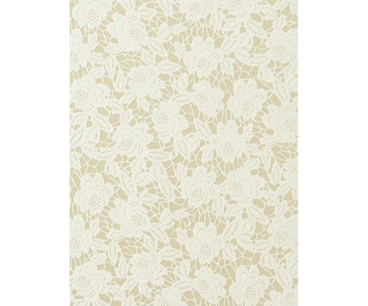 Tan Floral Adore Wallpaper