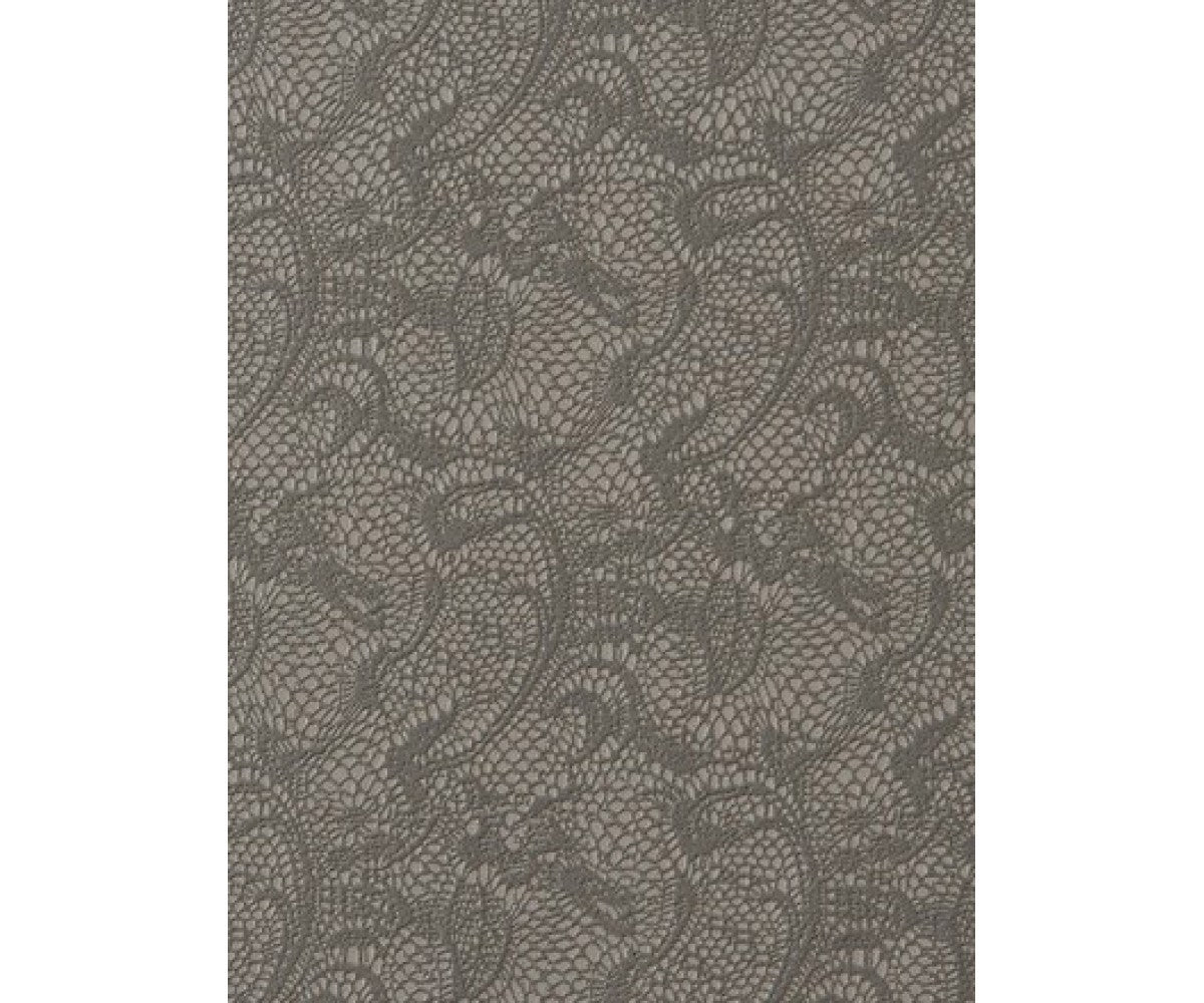 Leave Black Textile Wallpaper