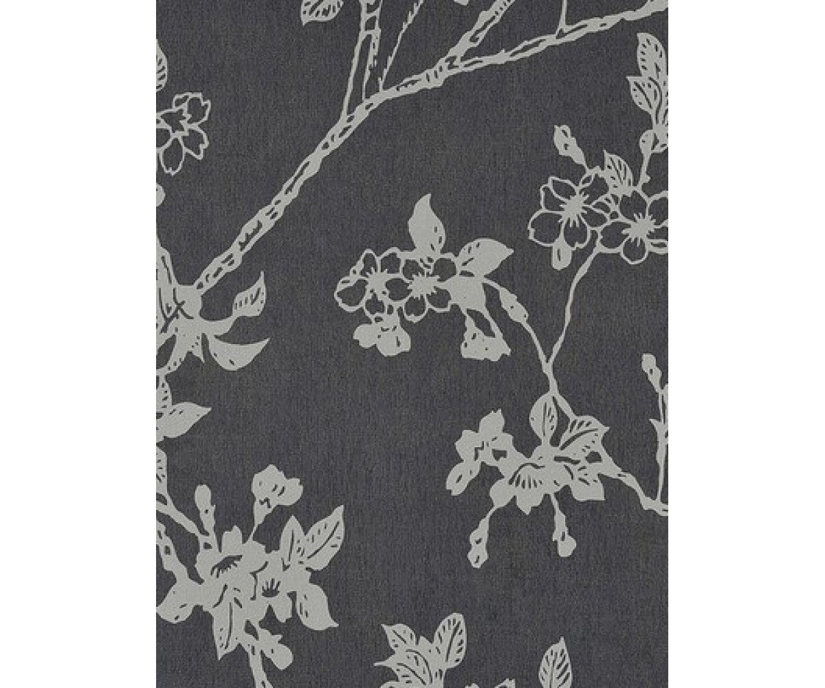 Black 46043 Flora Wallpaper