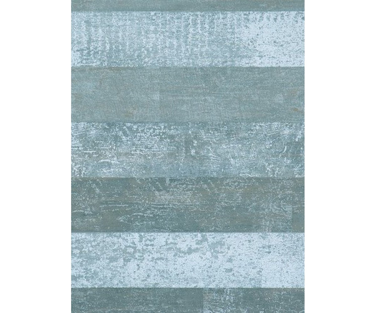 Teal White Timber Wallpaper