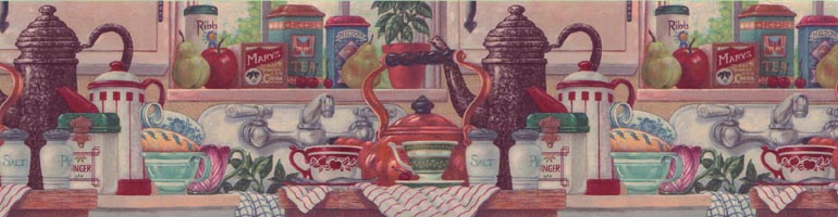 Kitchen Tea CV103750 Wallpaper Border