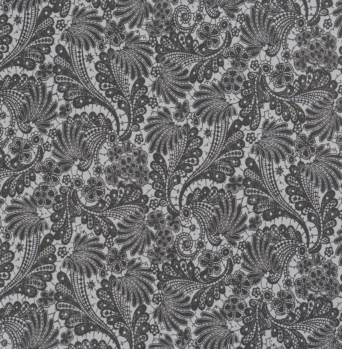 Enlaced Leaf Trail Black Grey 48643 Wallpaper