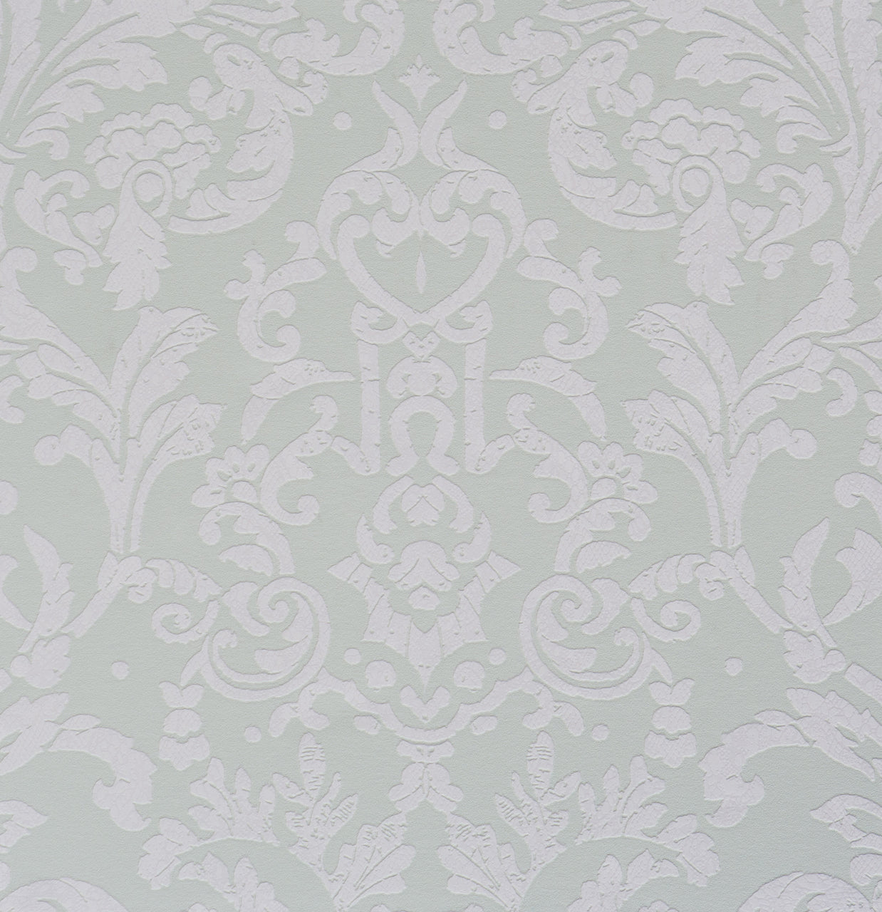 Opulent Embossed Floral Green 48651 Wallpaper