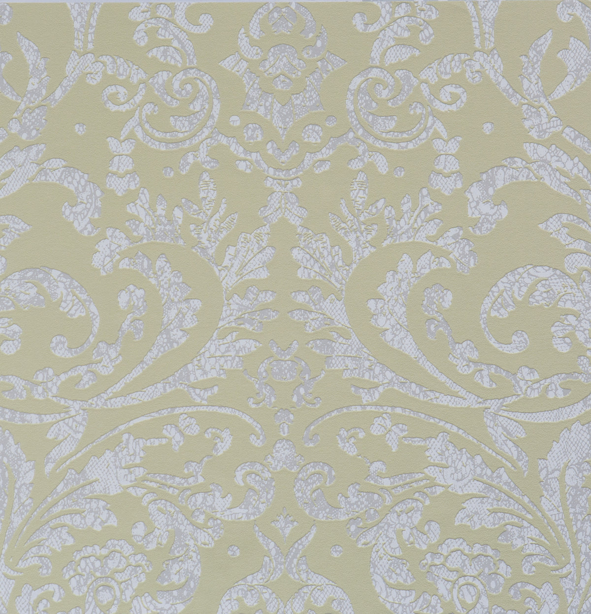 Opulent Embossed Floral Yellow 48652 Wallpaper