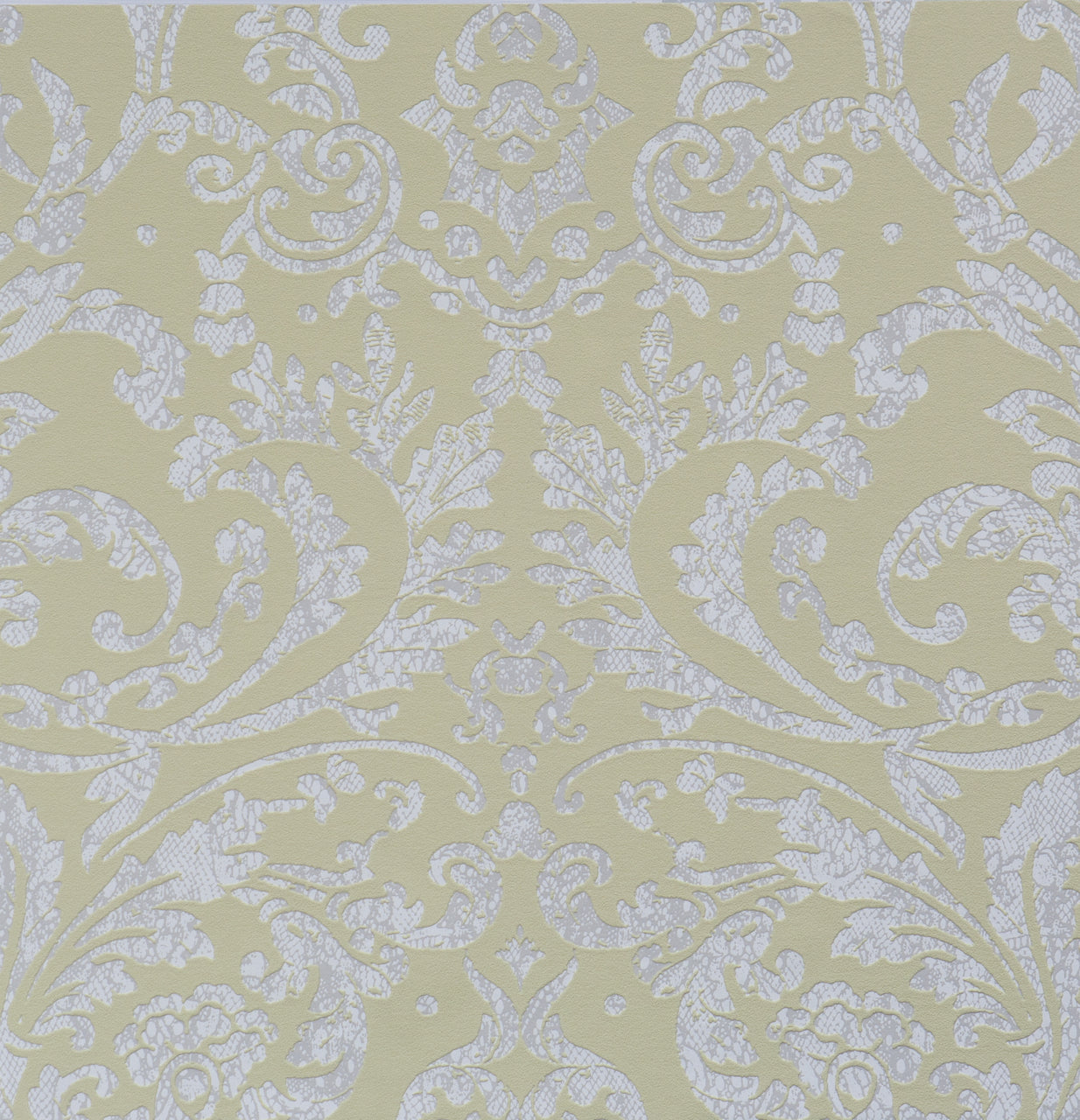 Opulent Embossed Floral Yellow 48652 Wallpaper