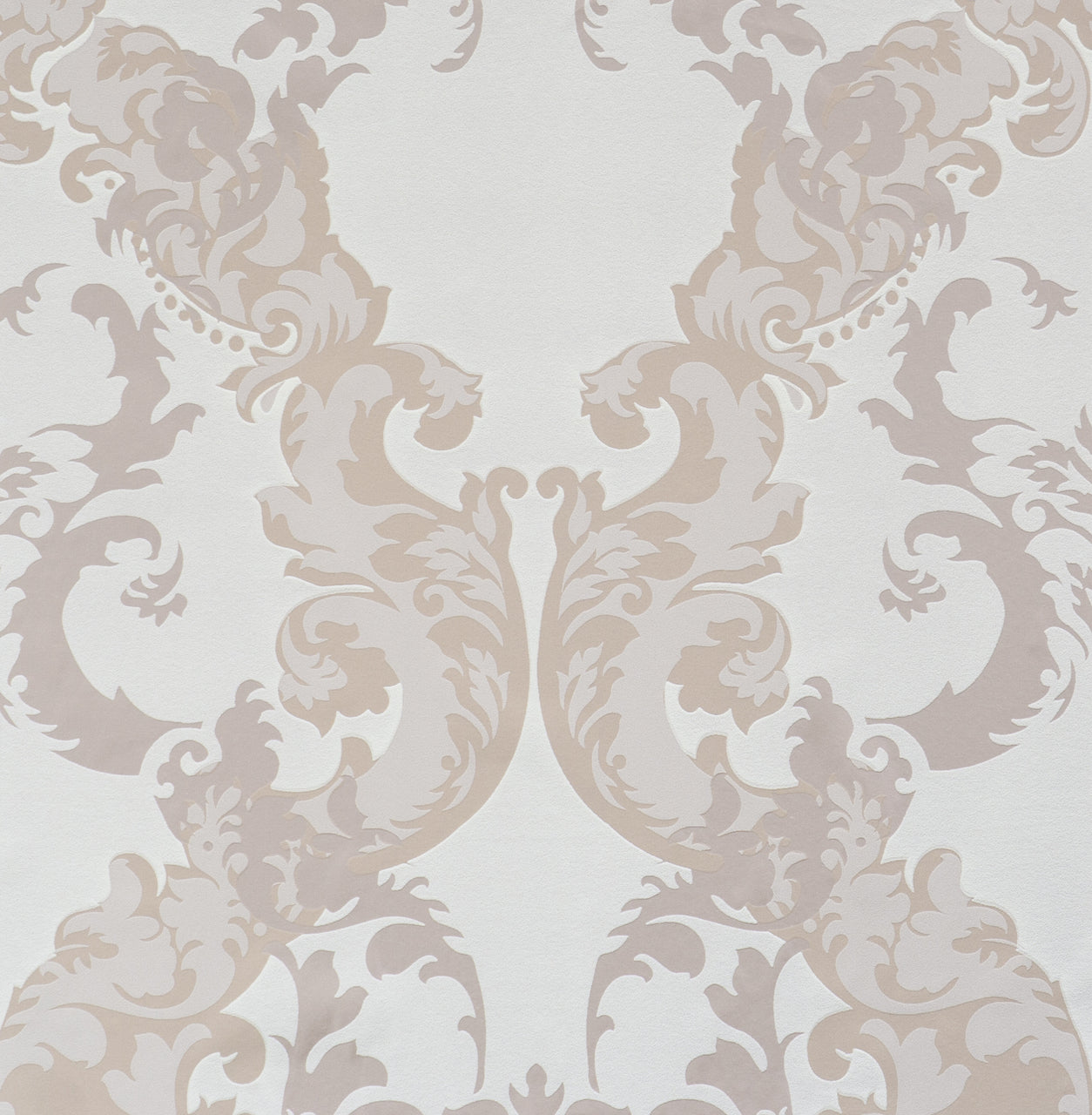 Adorn Floral Scroll Lavender Grey 48666 Wallpaper