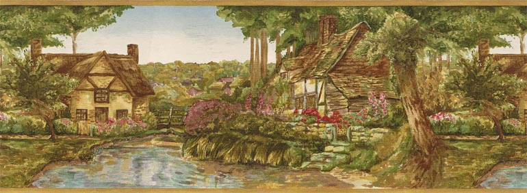 Cottages KC319B Wallpaper Border