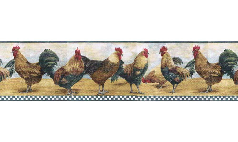 Roosters B8711TRY Wallpaper Border