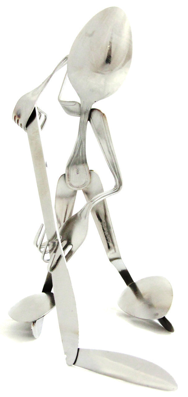 Hockey Player - Fork - Spoon and Fork Art