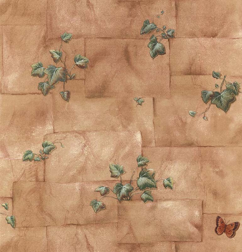 Brick Leaf KA23649 Wallpaper