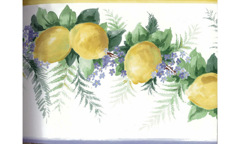 Yellow Lemons KT73374 Wallpaper Border