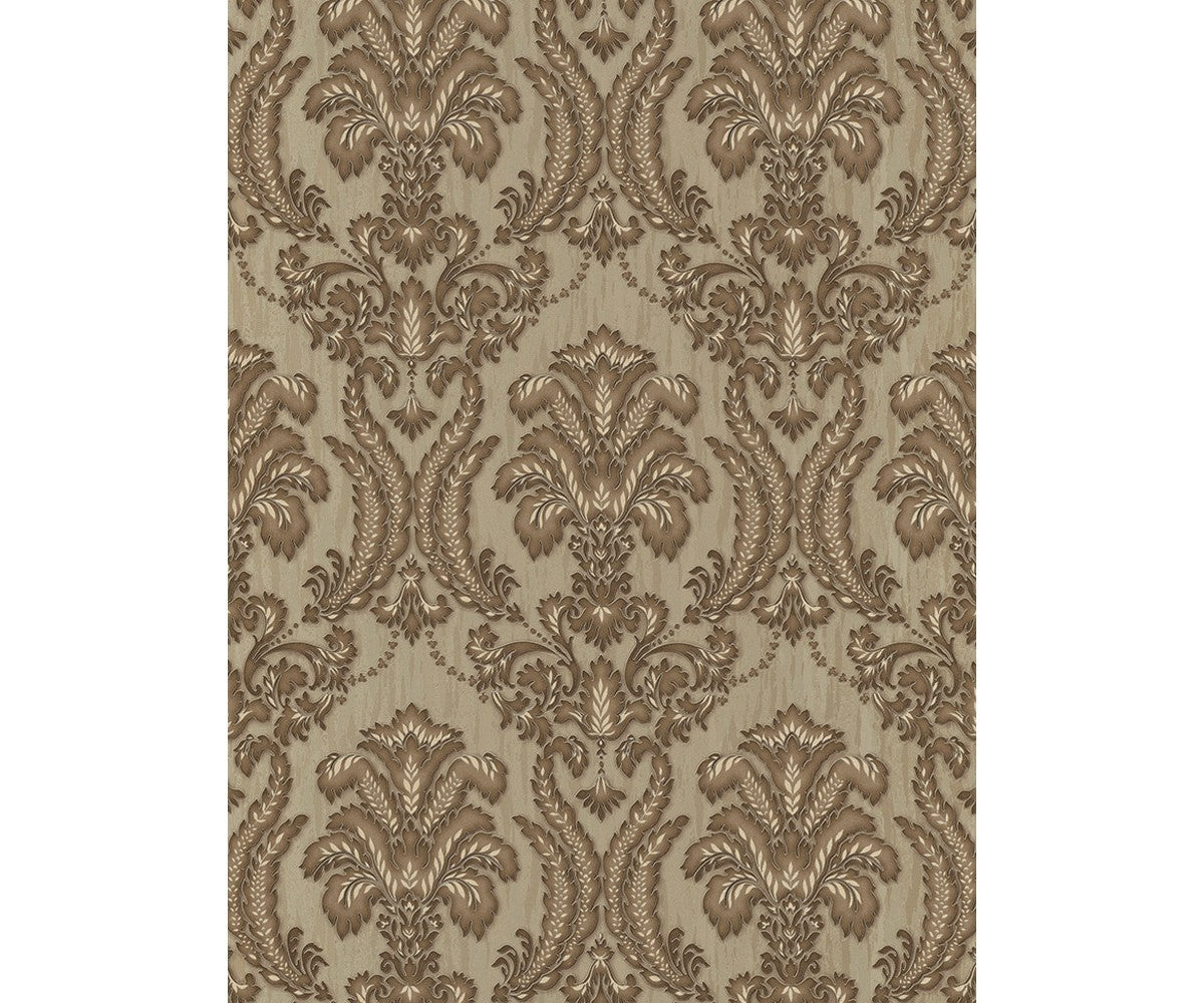 Ornamental Damask Brown 5780-27 Wallpaper
