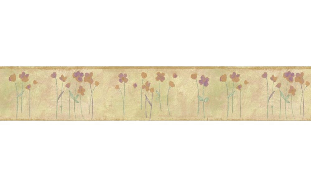 Floral HT73965 Wallpaper Border