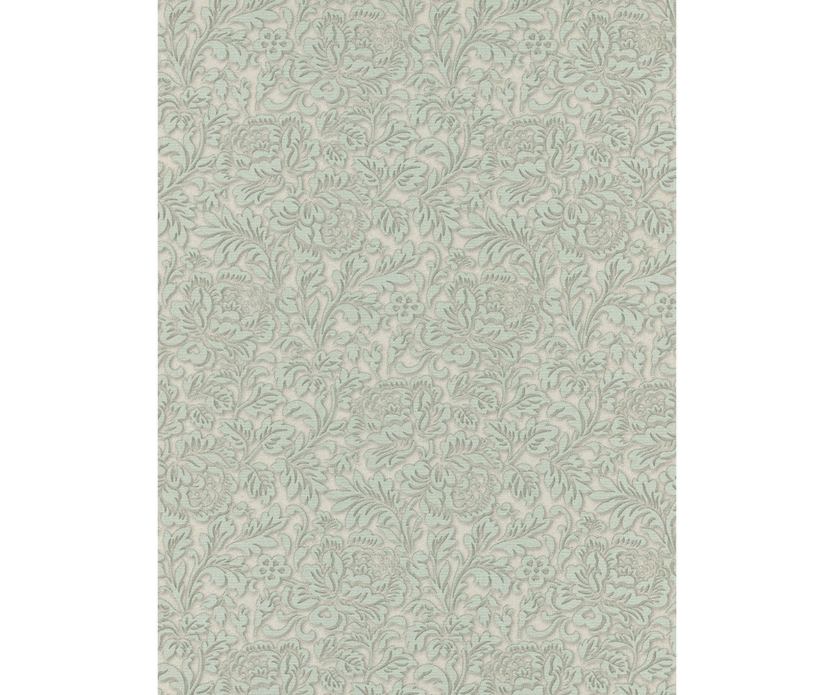 Classic Rose Floral Trail Green 5784-24 Wallpaper