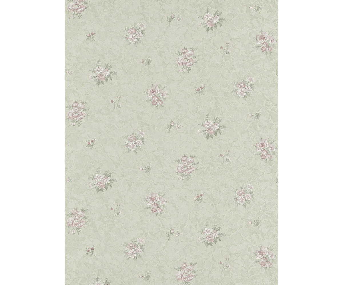 Textured Floral Motifs Rose Grey 5787-35 Wallpaper