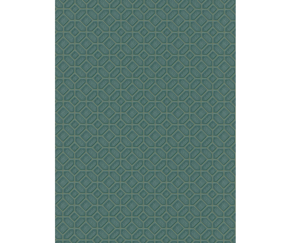 Graphics 3D Squares Teal 5808-18 Wallpaper