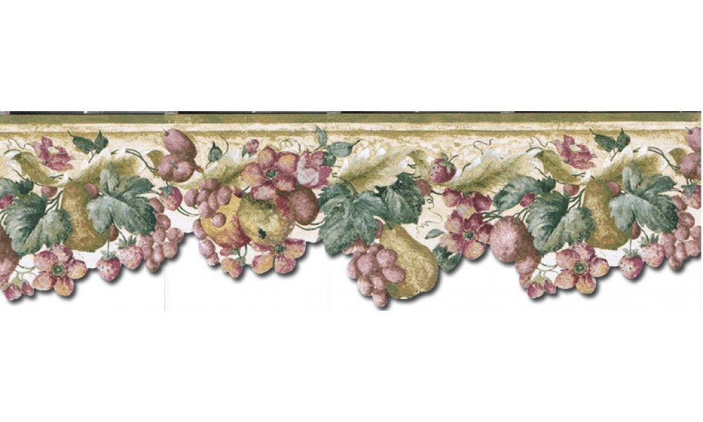 Fruits and Flowers KA75856DC Wallpaper Border