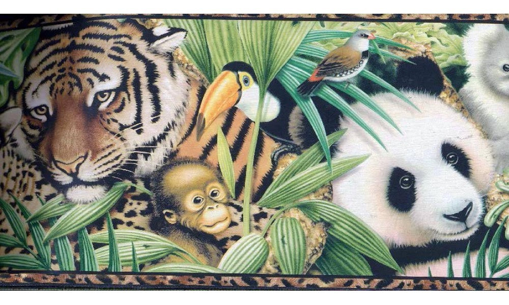 Brown Black Animal Print 5814581 Wallpaper Border