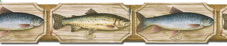 Fishing  SD25005DB Wallpaper Border