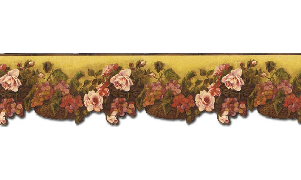 Floral WD76824DC Wallpaper Border