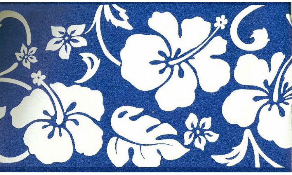Blue Hibiscus GU92201 Wallpaper Border