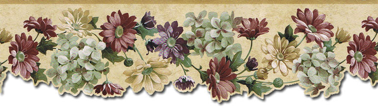 Flowers  SA75751DC Wallpaper Border