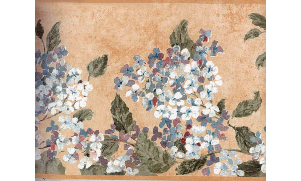 Blue White Tiny Flowers KT8523 Wallpaper Border