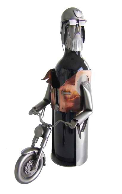 Motorcycle Rider Wine Bottle Holder