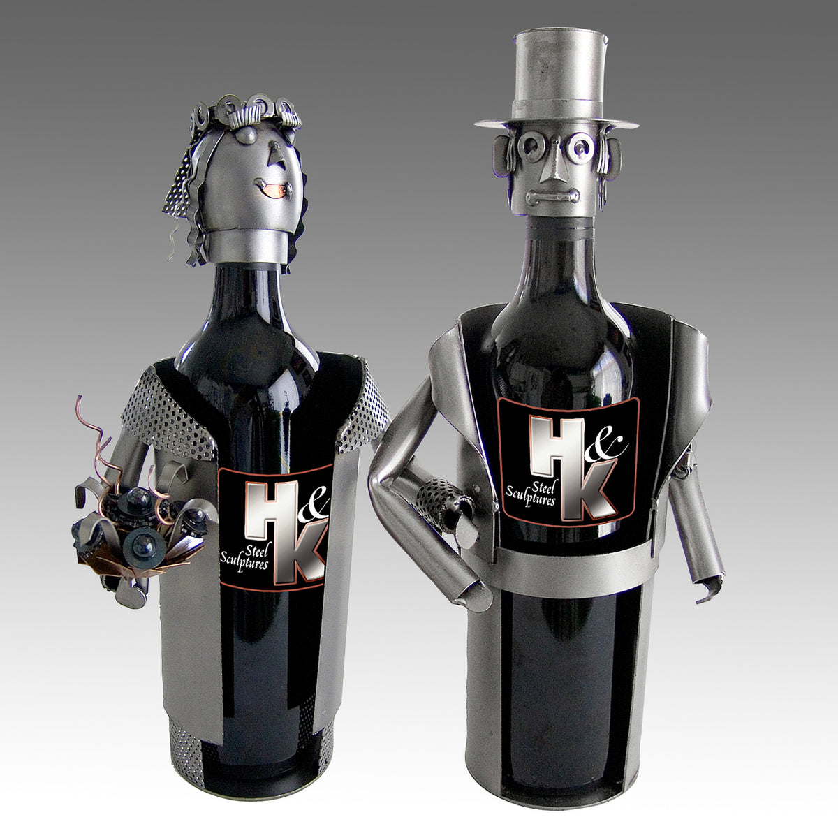 Bride &amp; Groom Wine Bottle Holder