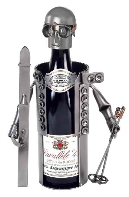 Skier Wine Bottle Holder