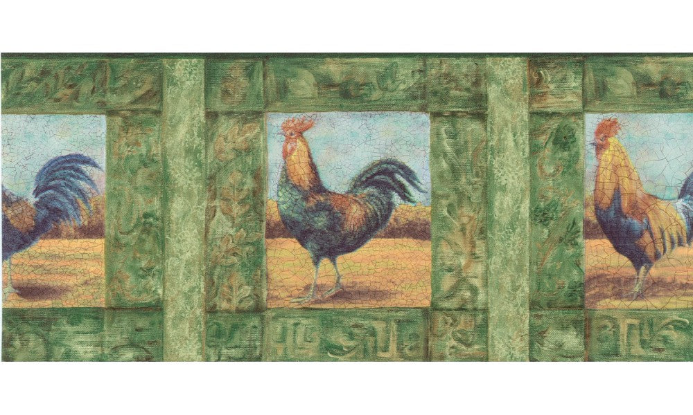 Roosters WD76842LL Wallpaper Border