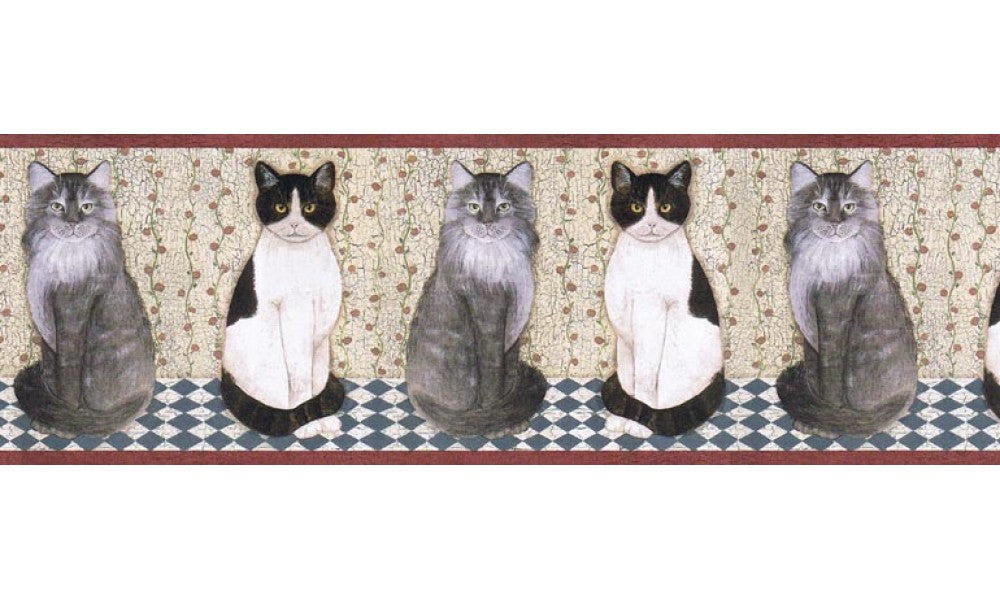 Cats B7105AFR Wallpaper Border