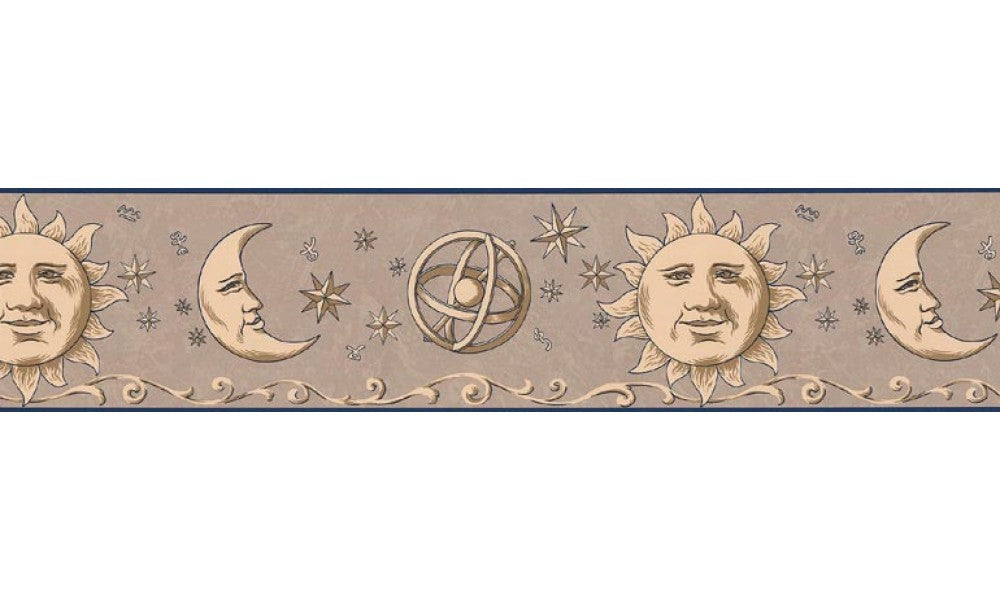 Sun, Moon and Stars TM75056 Wallpaper Border