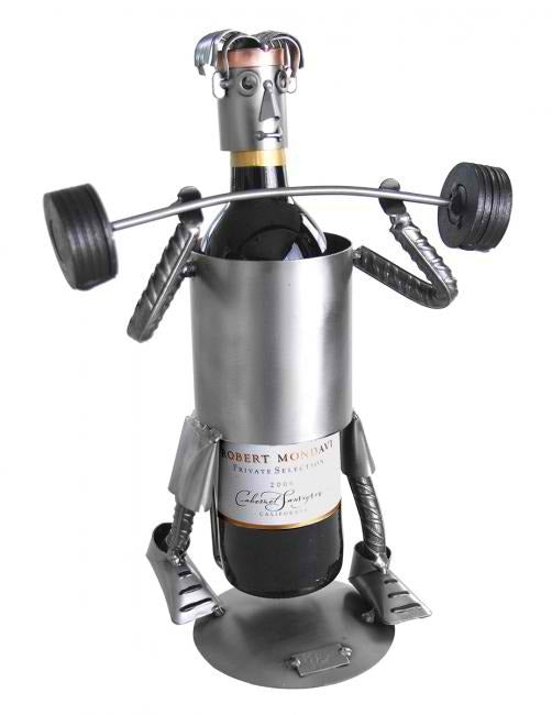 Weight Lifter Wine Bottle Holder