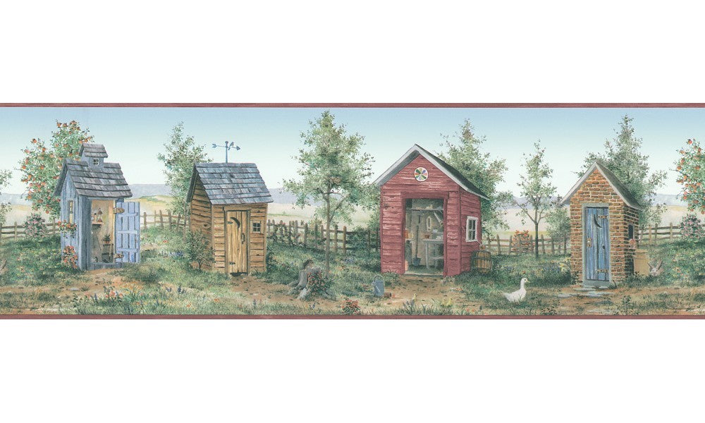 Birdhouse  FDB05836 Wallpaper Border