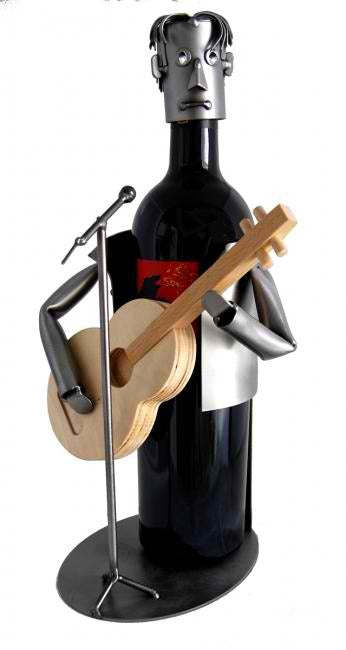 Guitar Player Wine Bottle Holder