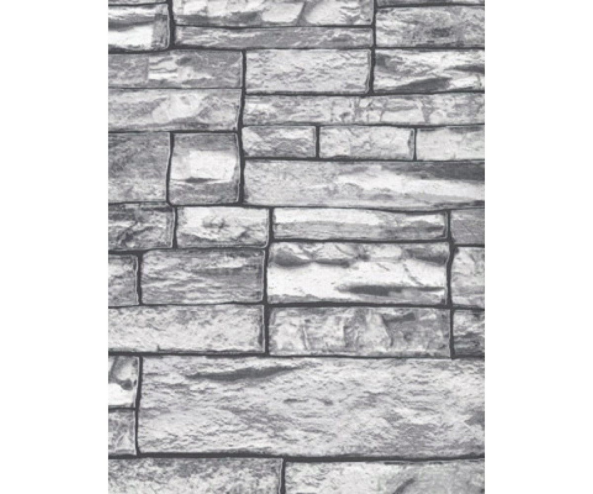Grey 6712-10 Brick Wallpaper