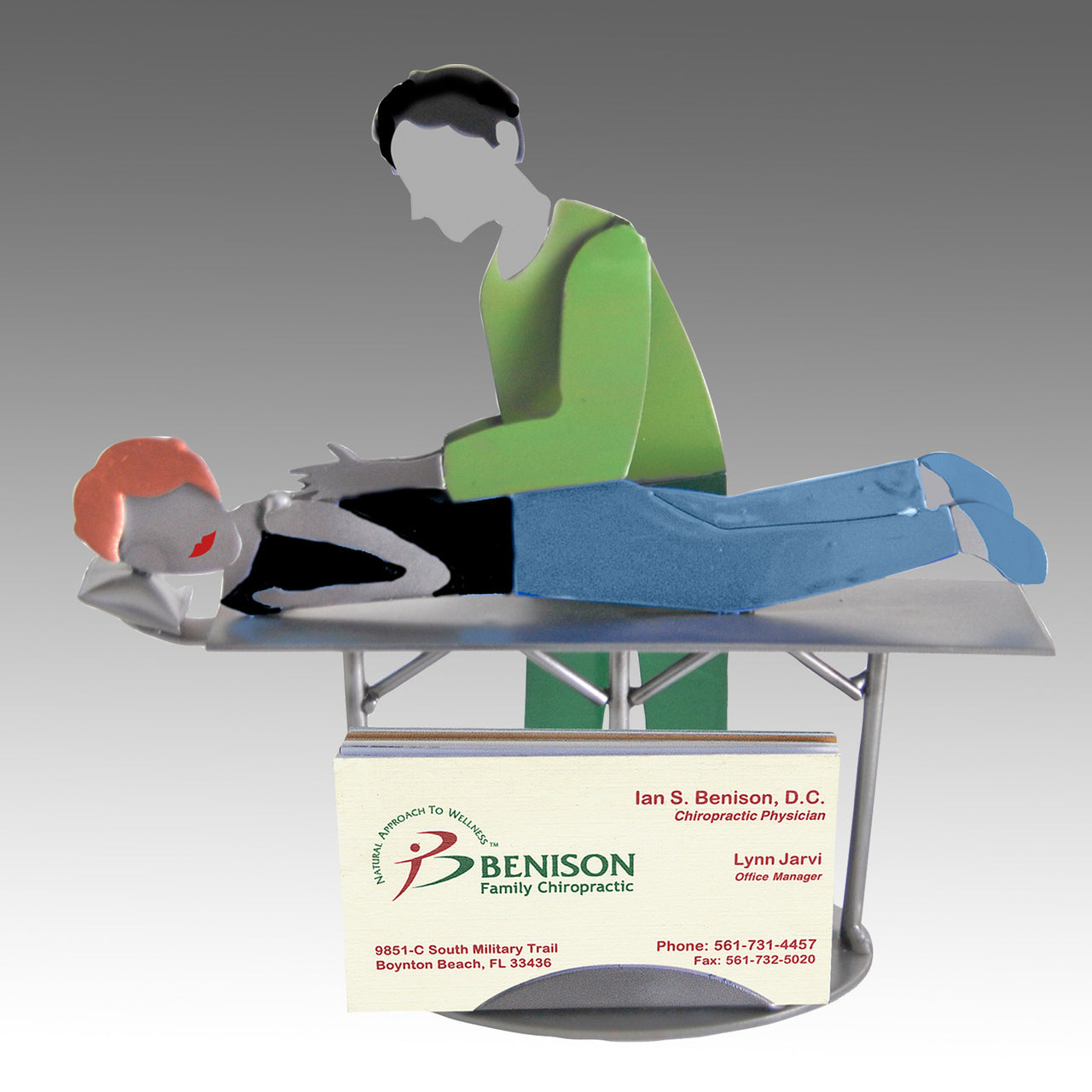 Chiropractor Masseuse Business Card Holder