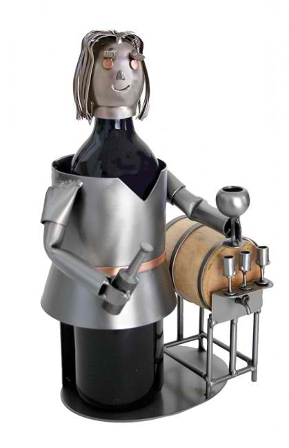 Female Wine Taster Wine Bottle Holder