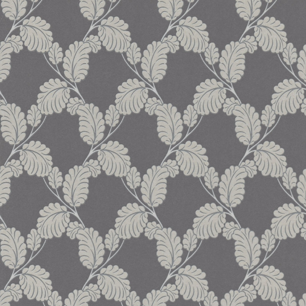 Embossed Leaf Trail Beige Taupe 6758-37 Wallpaper