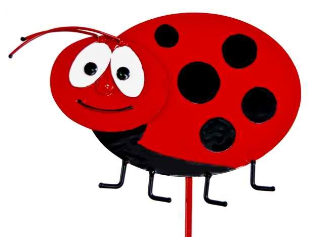 Ladybug Garden Stake