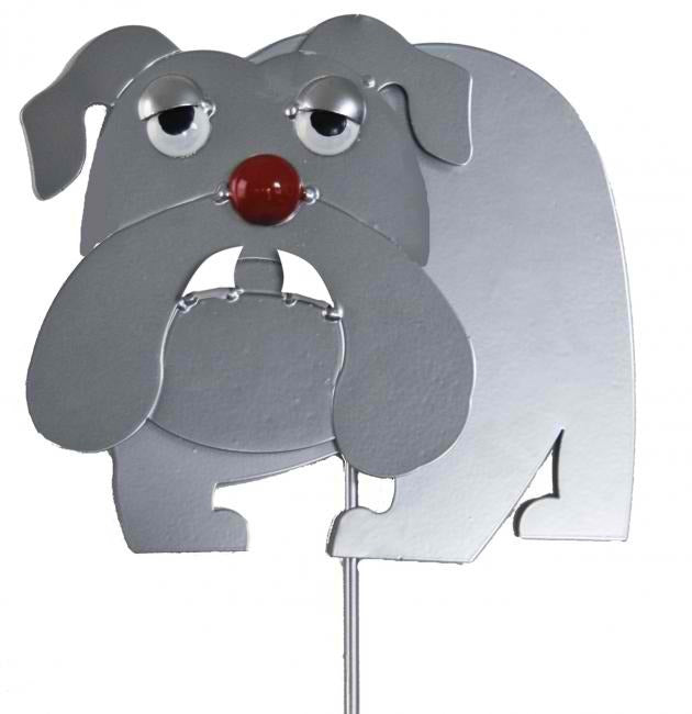 Bulldog Garden Stake