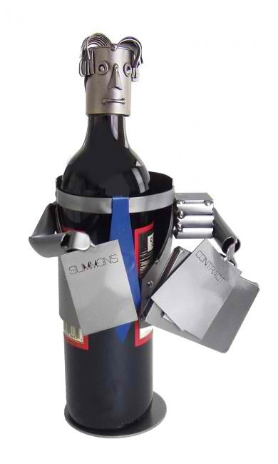 Attorney Male Wine Bottle Holder
