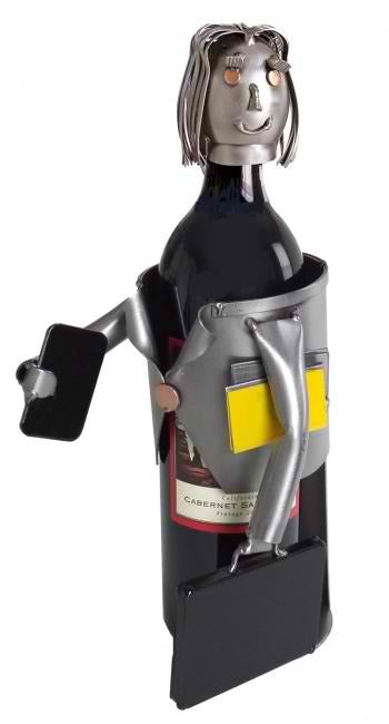 Businesswoman Wine Bottle Holder