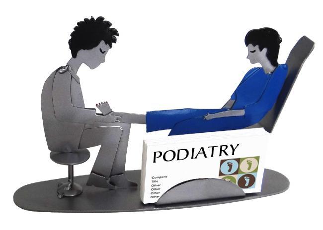 Female Foot Doctor Business Card Holder
